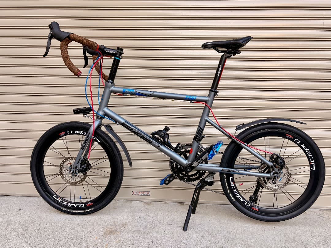 ミニベロ Eizer Z501カスタム ミニベロロード ブルーグレー 中古