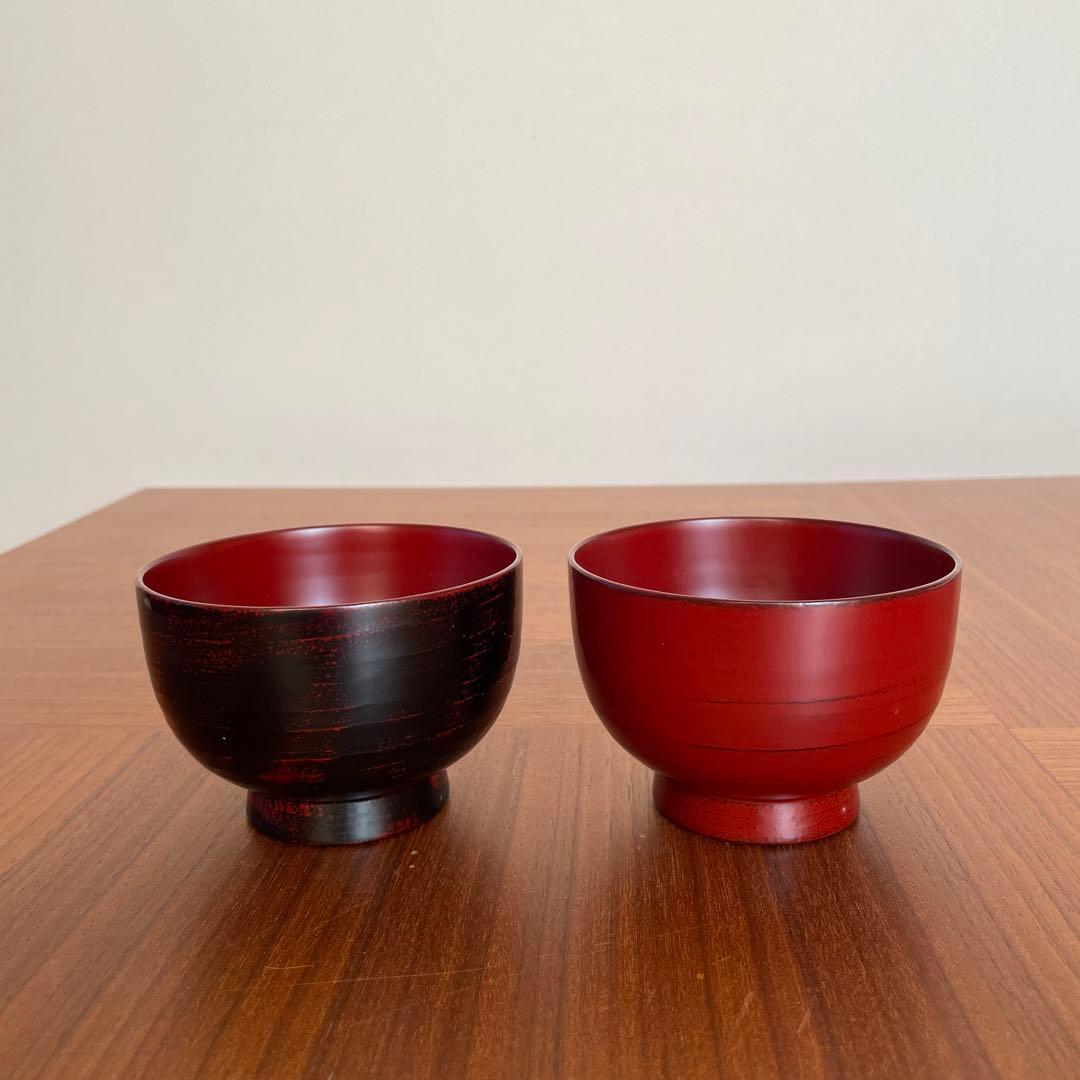 長井均　漆器　椀　2客