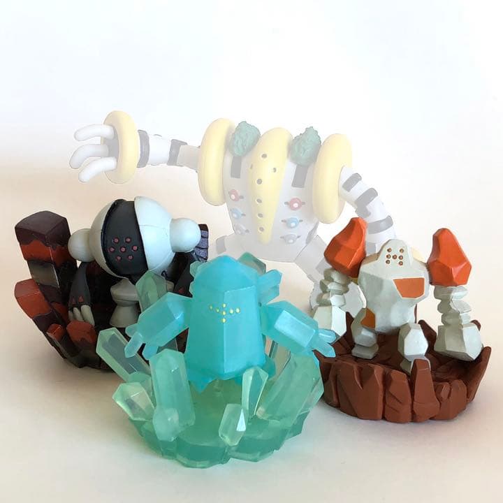 立体ポケモン図鑑 レジスチル レジロック フィギュア モンコレ 土台