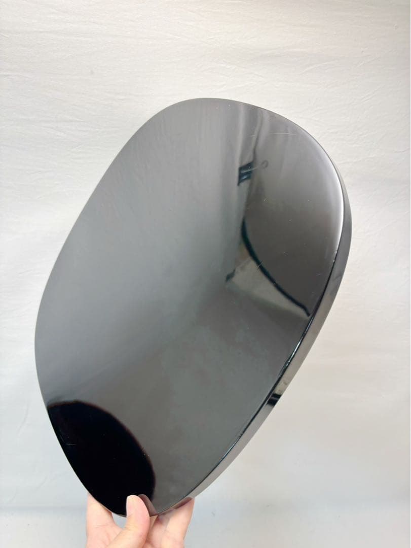 ほぼ未使用 懐石道具 胴張形 黒塗り縁紅 会席膳 5客揃 懐石盆 銘々盆 元箱