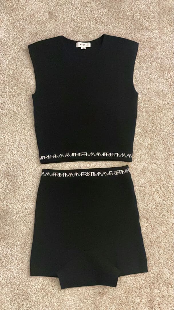 【Ameri Vintage】MEDI LOGO KNIT SET UP