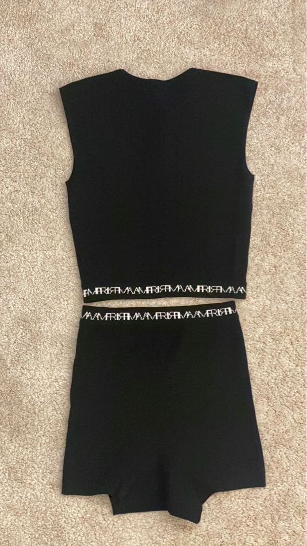 【Ameri Vintage】MEDI LOGO KNIT SET UP