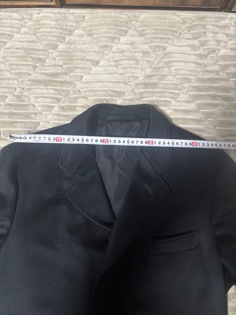 希少！ヴェルサーチ　ロングコート　カシミア100%　黒
