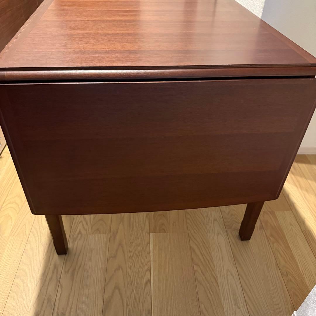 マルニ木工 地中海 ダイニングテーブル 片バタ式 No.1195 拡張式　作業台