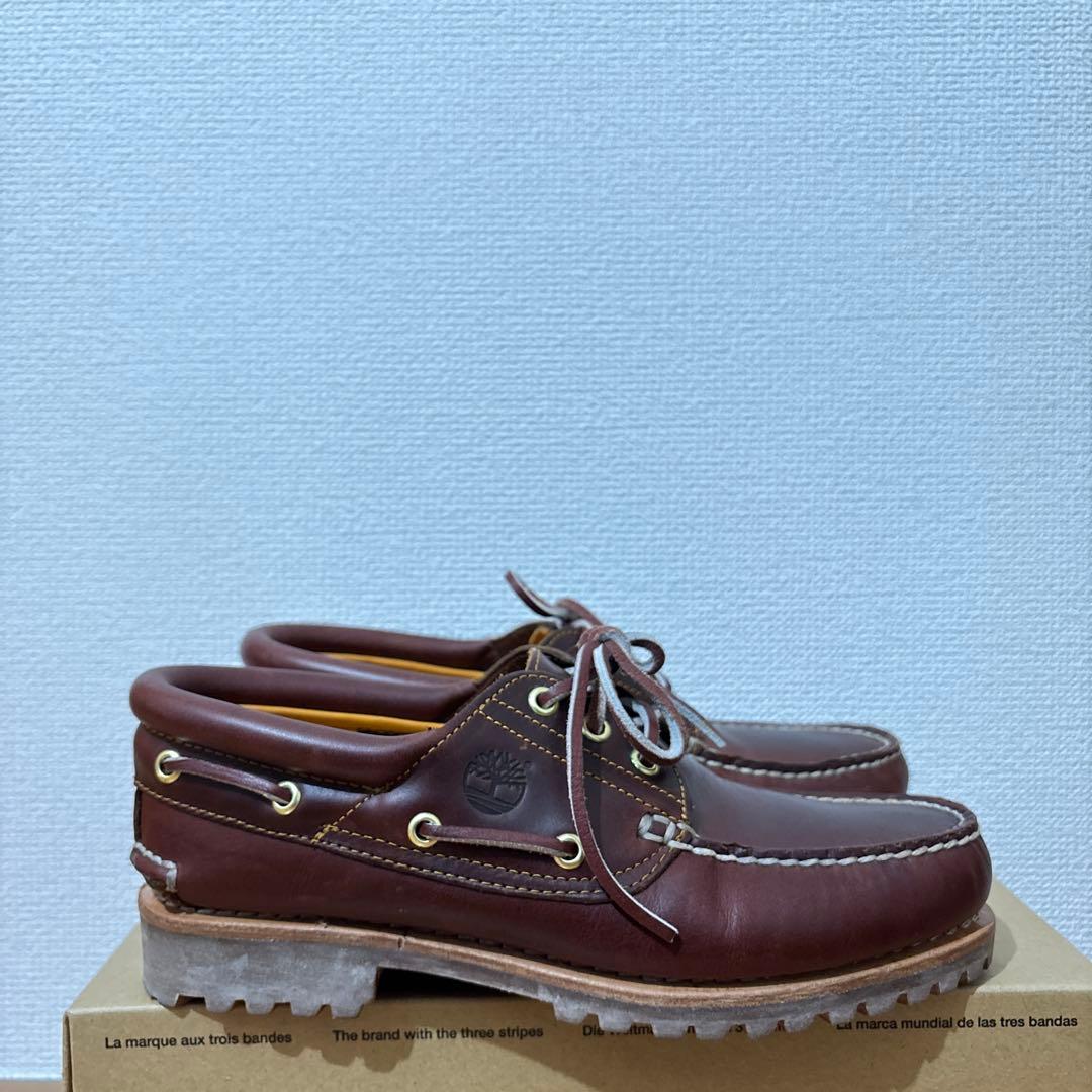 ティンバーランド　3eye バーガンディ　モカシン デッキシューズ