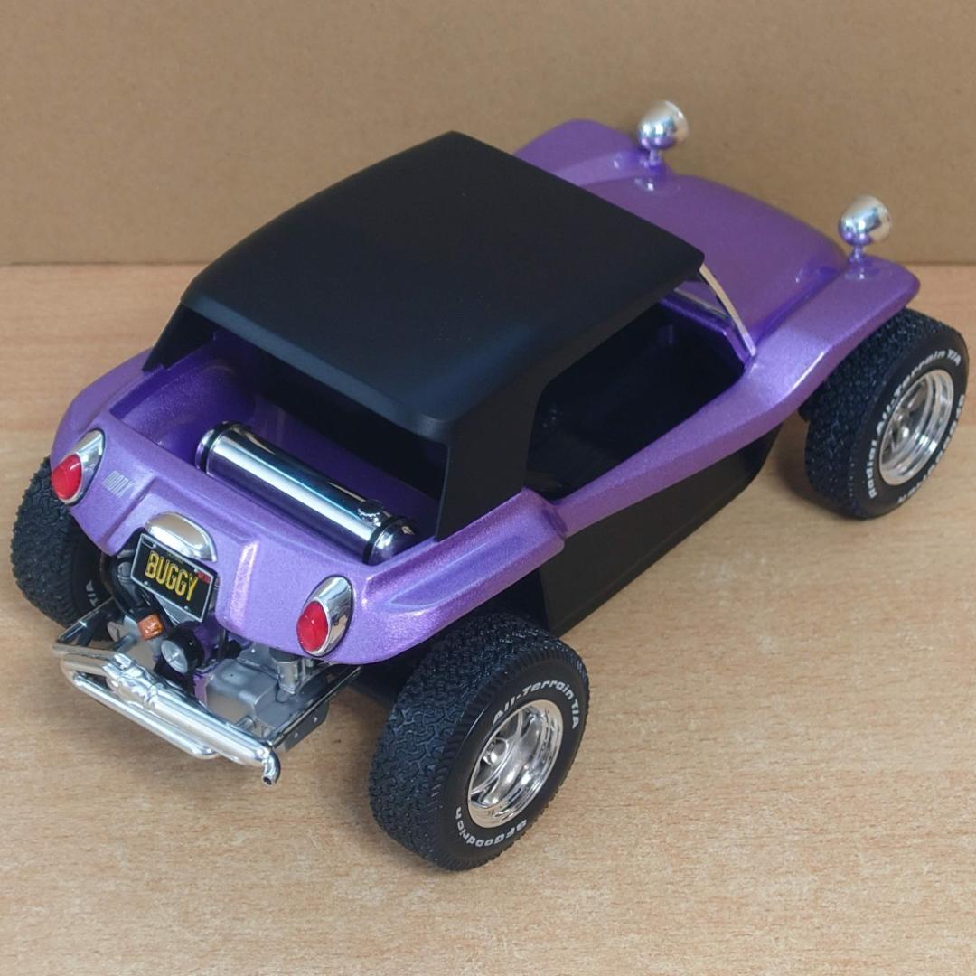 1/18 メイヤーズ マンクス バギー ソフトルーフ パープル ソリド製ミニカー