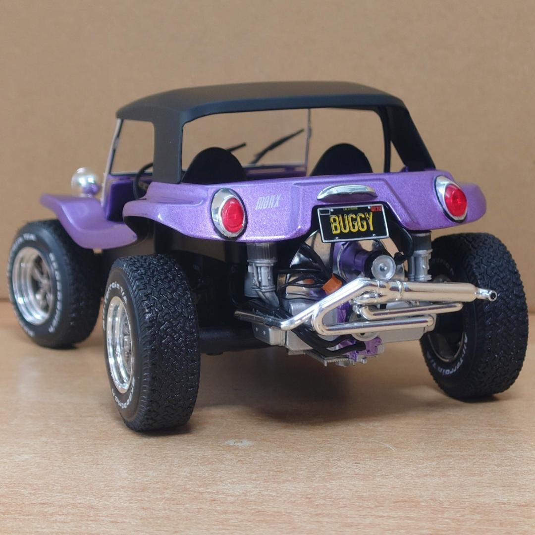 1/18 メイヤーズ マンクス バギー ソフトルーフ パープル ソリド製ミニカー