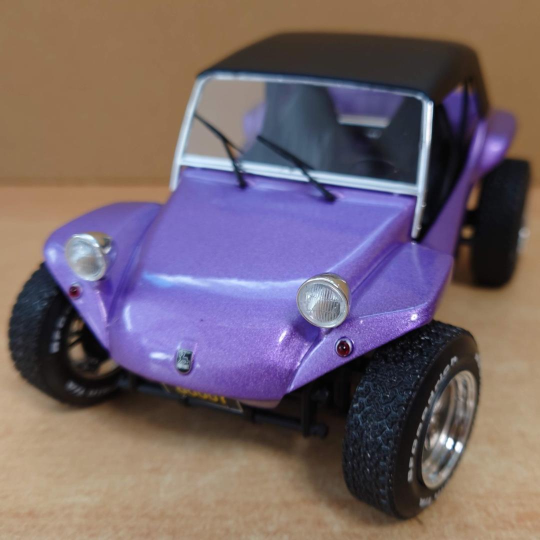 1/18 メイヤーズ マンクス バギー ソフトルーフ パープル ソリド製ミニカー