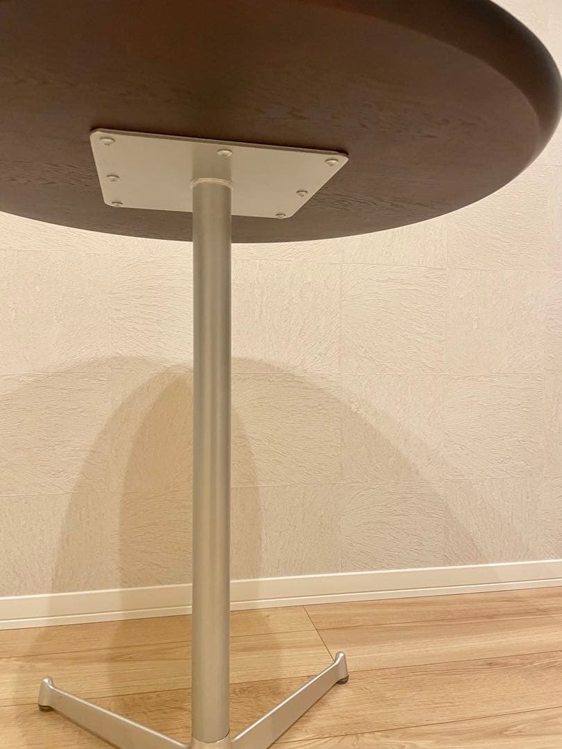 ひろし　ダイニングカフェテーブル円形　ローズウッド突板　φ700H730