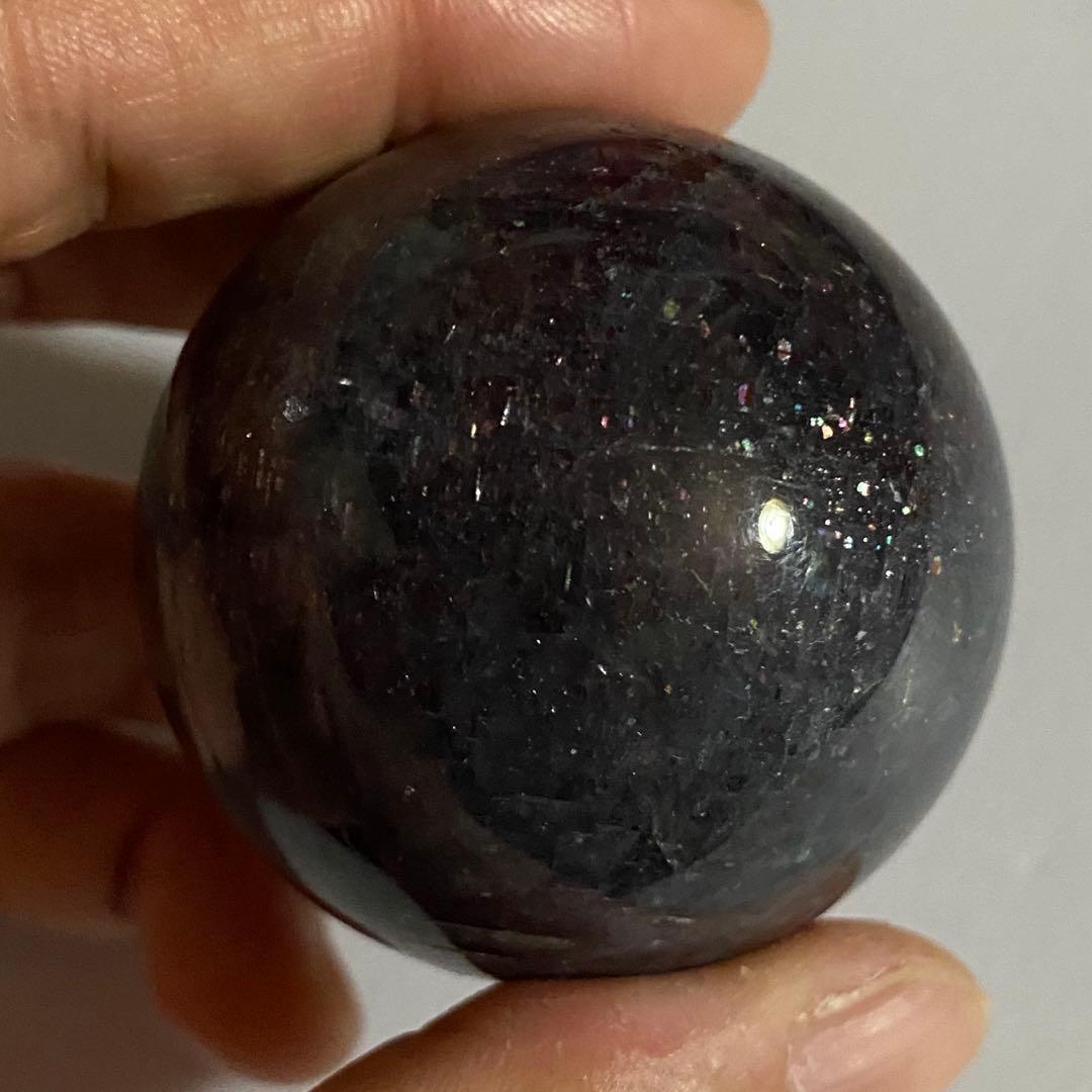 天然石 アイオライトサンストーン スフィア 丸玉