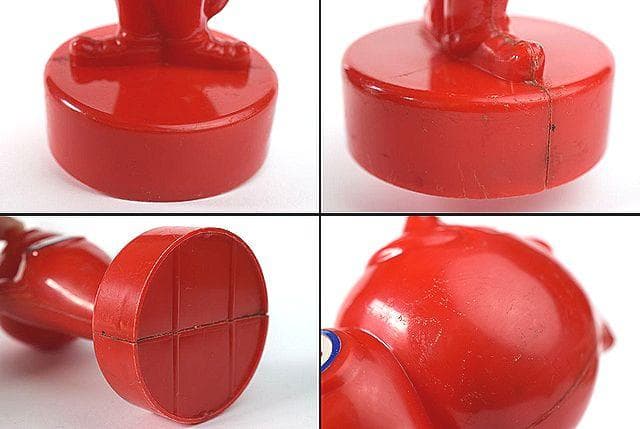 1950’s ESSO エッソ オイルドロップ ビンテージ 貯金箱 赤色 USA