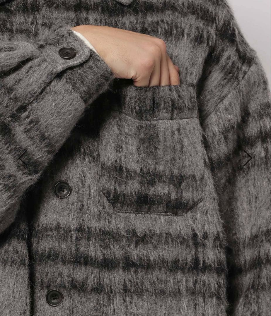 新品タグ付き　nico and… シャギーチェックCPOジャケット