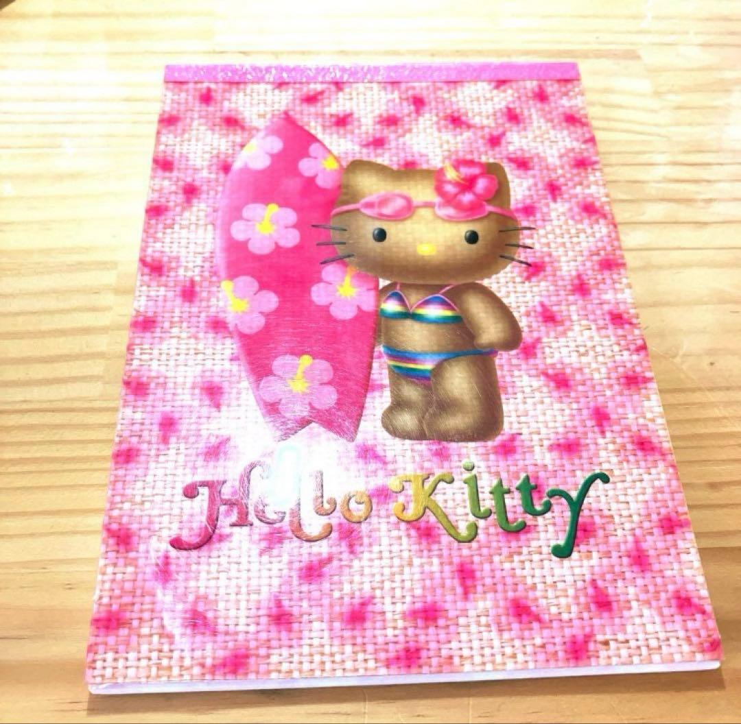 激レア☆ サンリオ ハローキティ サーフィン 日焼け ハイビスカス メモ帳☆