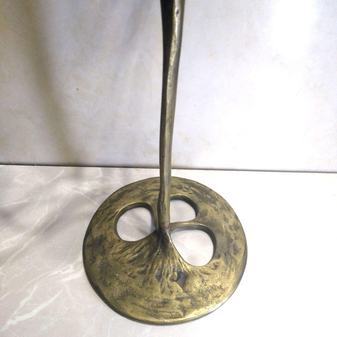 織部南蛮人蝋燭台vintage ORIBE￼