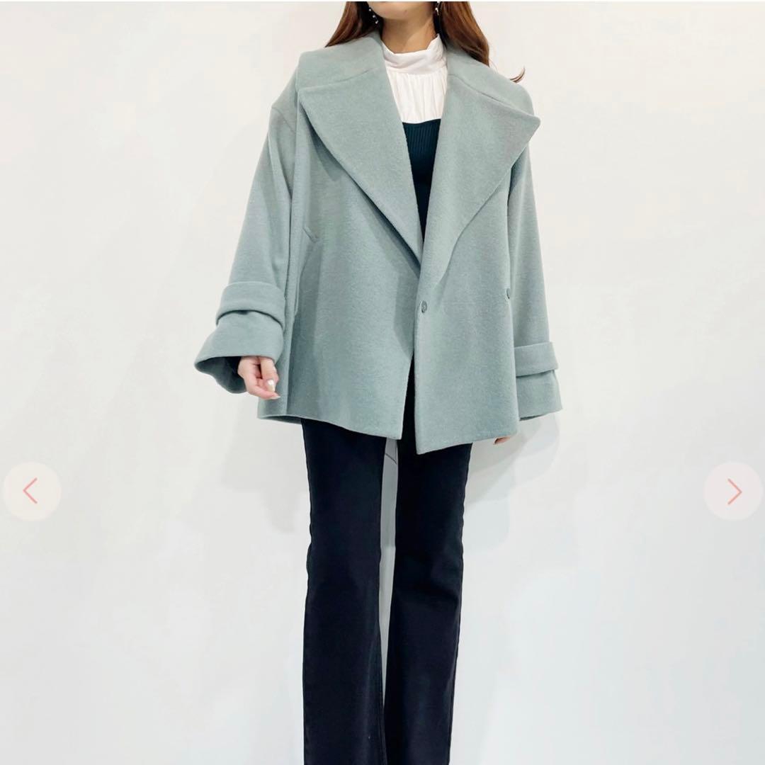 COCO DEAL ショートワイドカラーコート