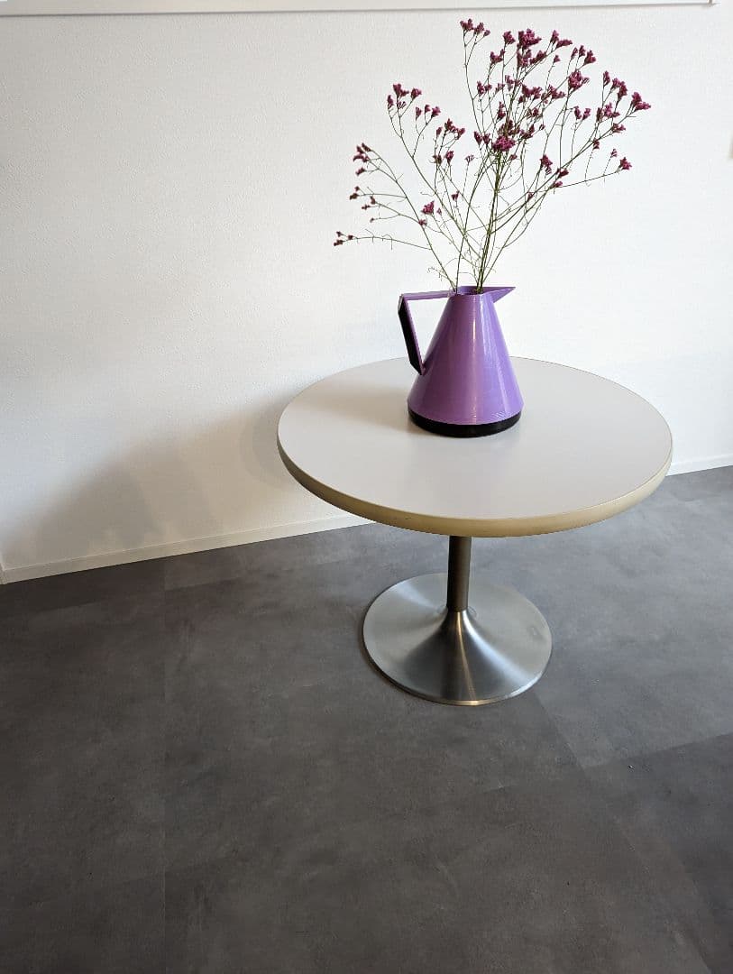 80s~90s ヴィンテージ ラウンド サイドテーブル スペースエイジ