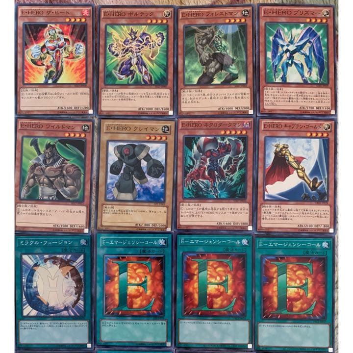 遊戯王 本格　E・HEROデッキ　構築済み
