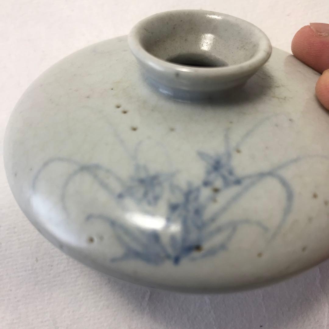 韓国 人間国宝 池氏 高麗青磁 油壺 小壺 - メルカリ