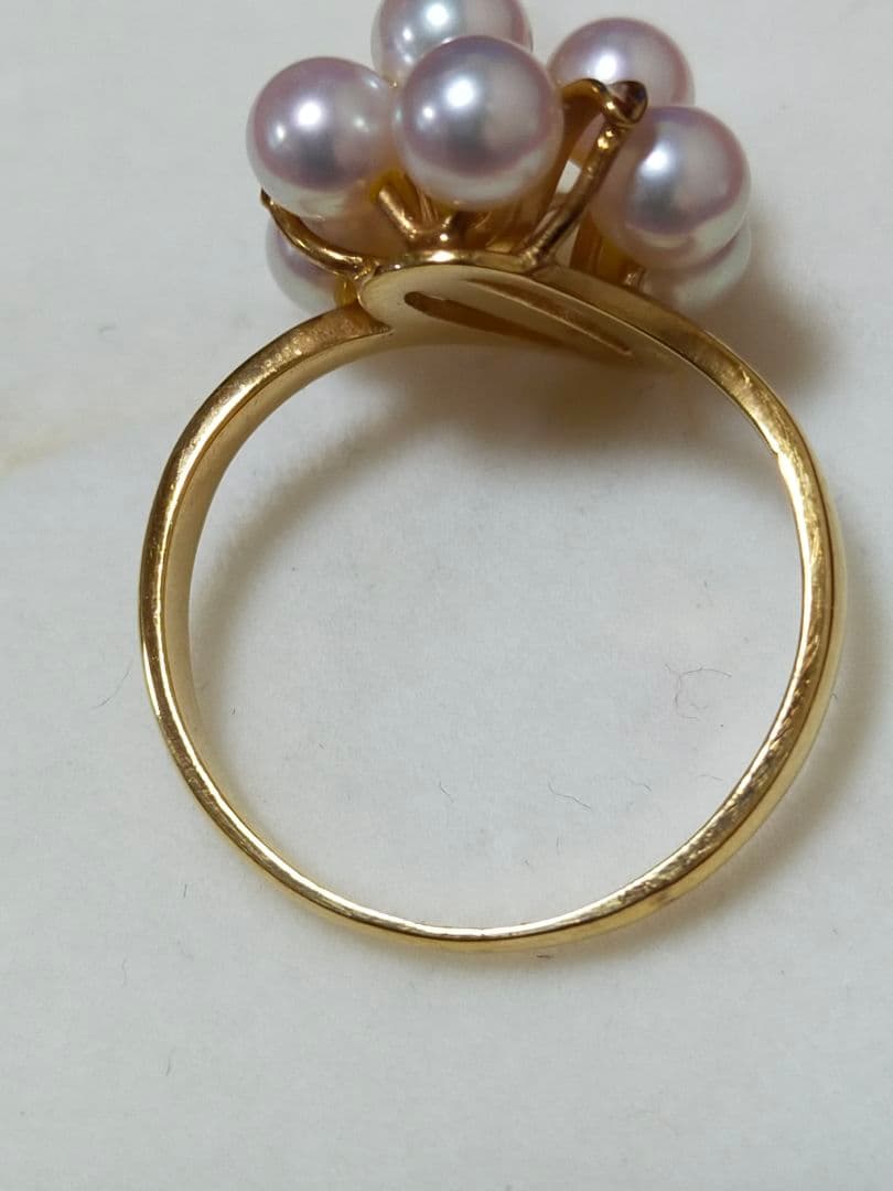 K18 パール ダイヤモンド　リング