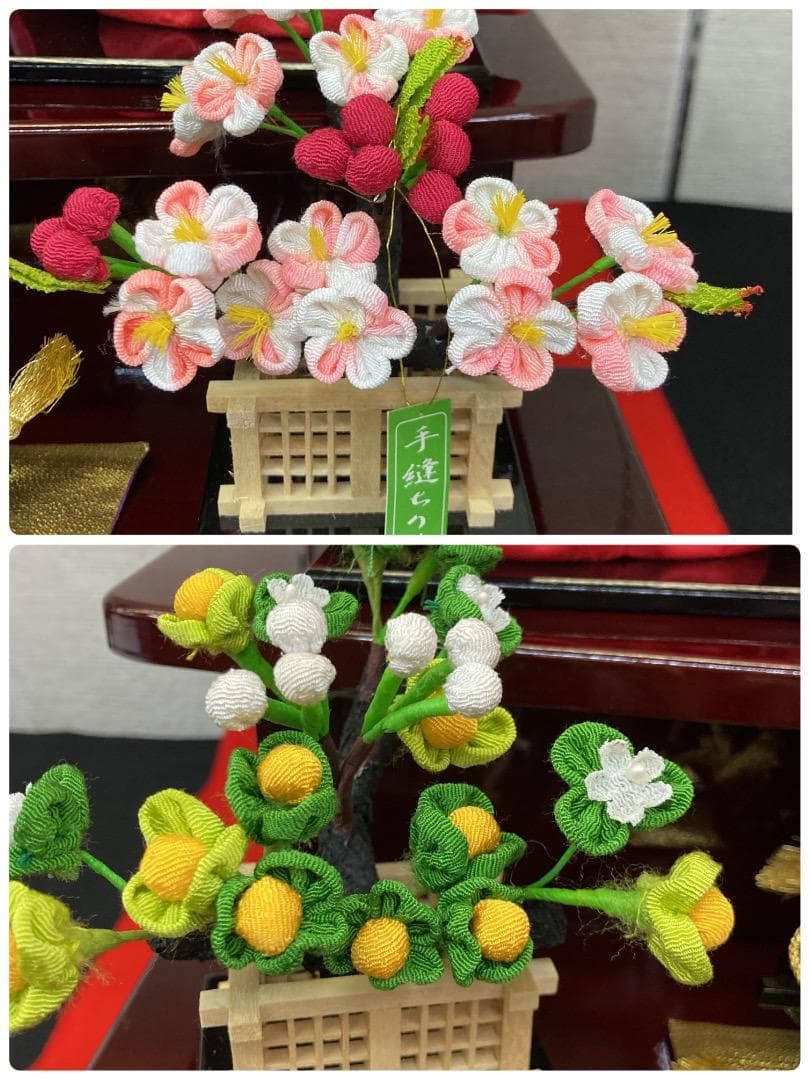 専用ページ　D1 　三段飾り 　高級金彩衣装　巾71㎝位　ひな祭り三段　三段