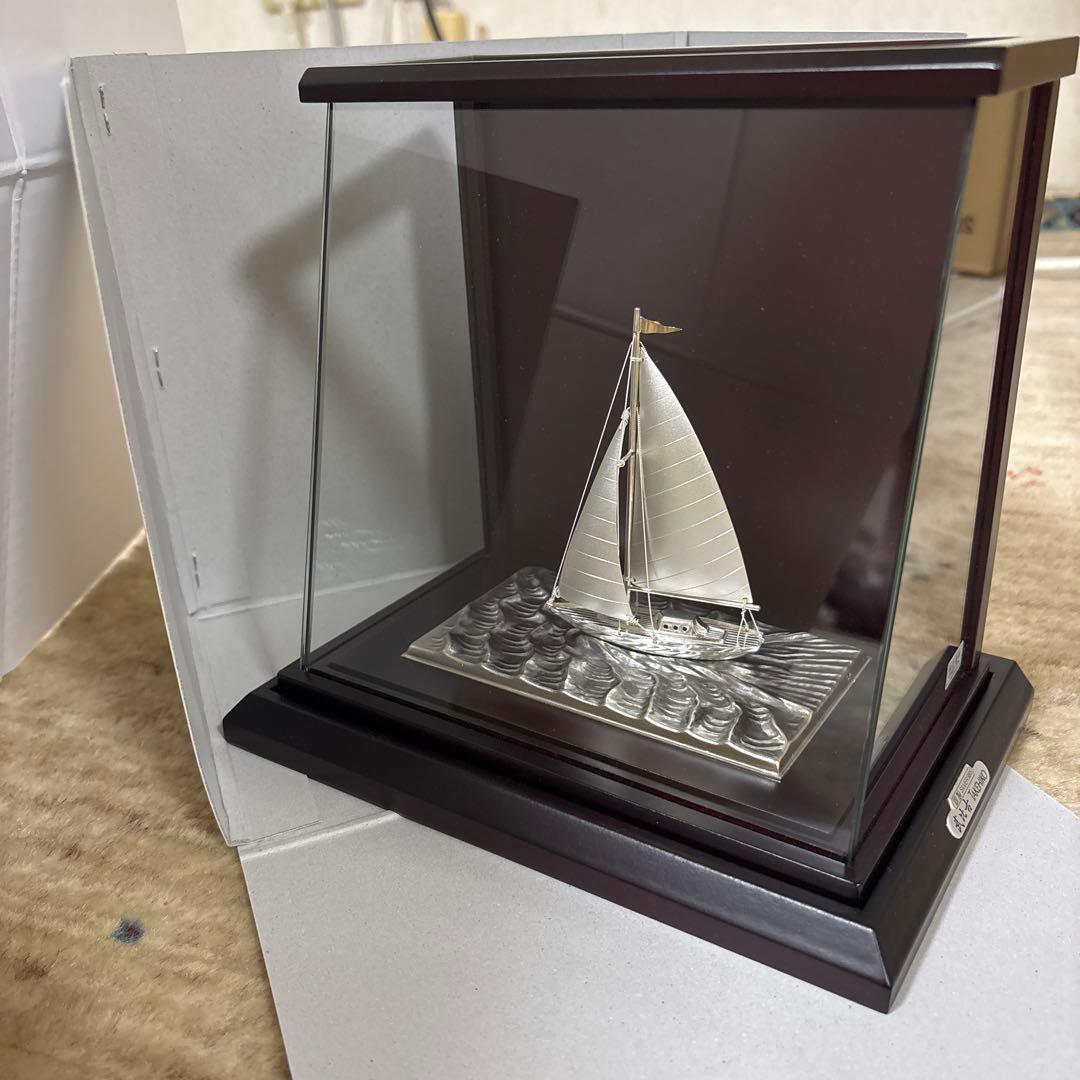 シルバー製ヨットモデル 武比古 武比古 銀製ヨット 2本マスト 4号 No.4