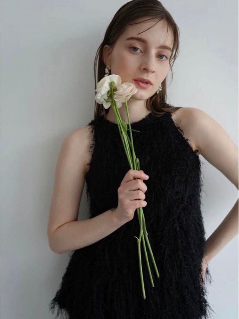 トップス acka fringe american sleeve tops