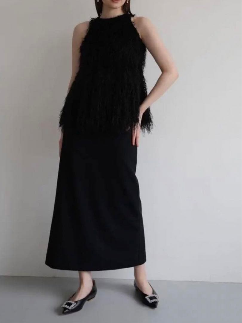 トップス acka fringe american sleeve tops