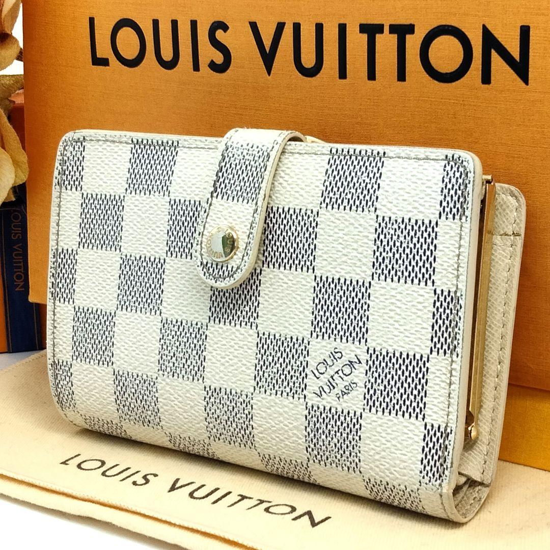 専用ルイヴィトン アズール ダミエ ポルトフォイユ・ヴィエノワ がま口