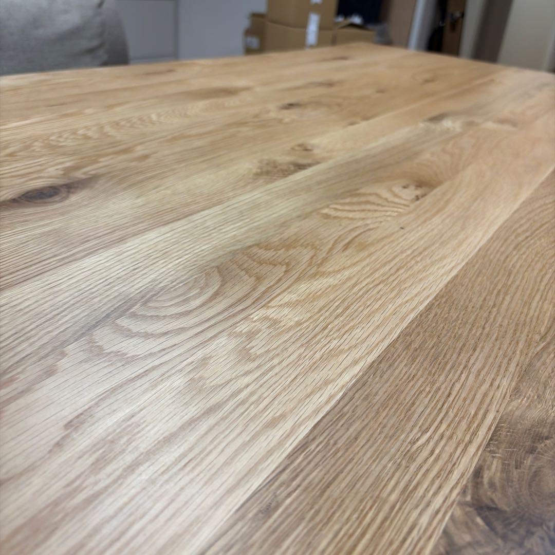 KAGUCOCO テーブル 一枚板風 [継ぎ継ぎ 幅160cm オーク]大河家具