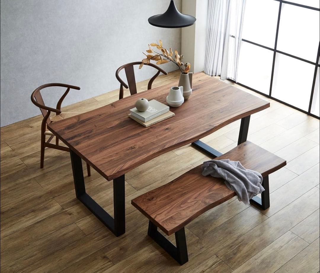 KAGUCOCO テーブル 一枚板風 [継ぎ継ぎ 幅160cm オーク]大河家具