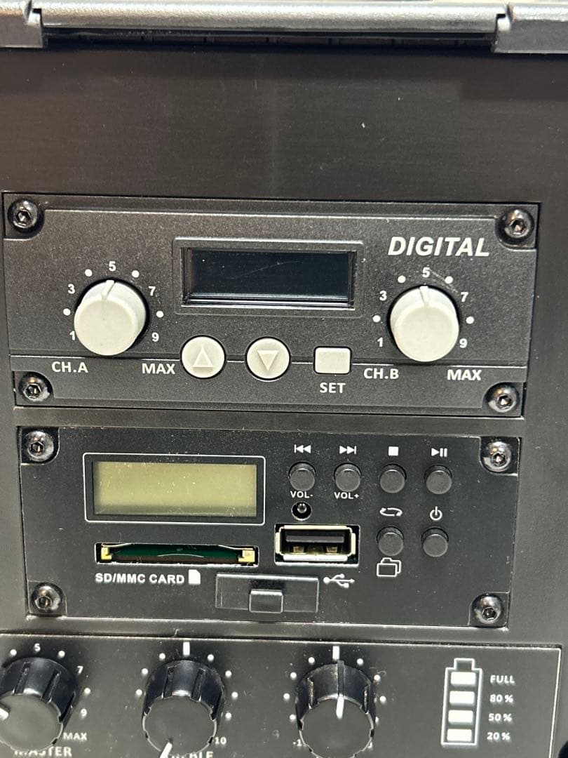 ワイヤレス拡声器 OKAYO ポータブルPAスピーカー マイク2本付