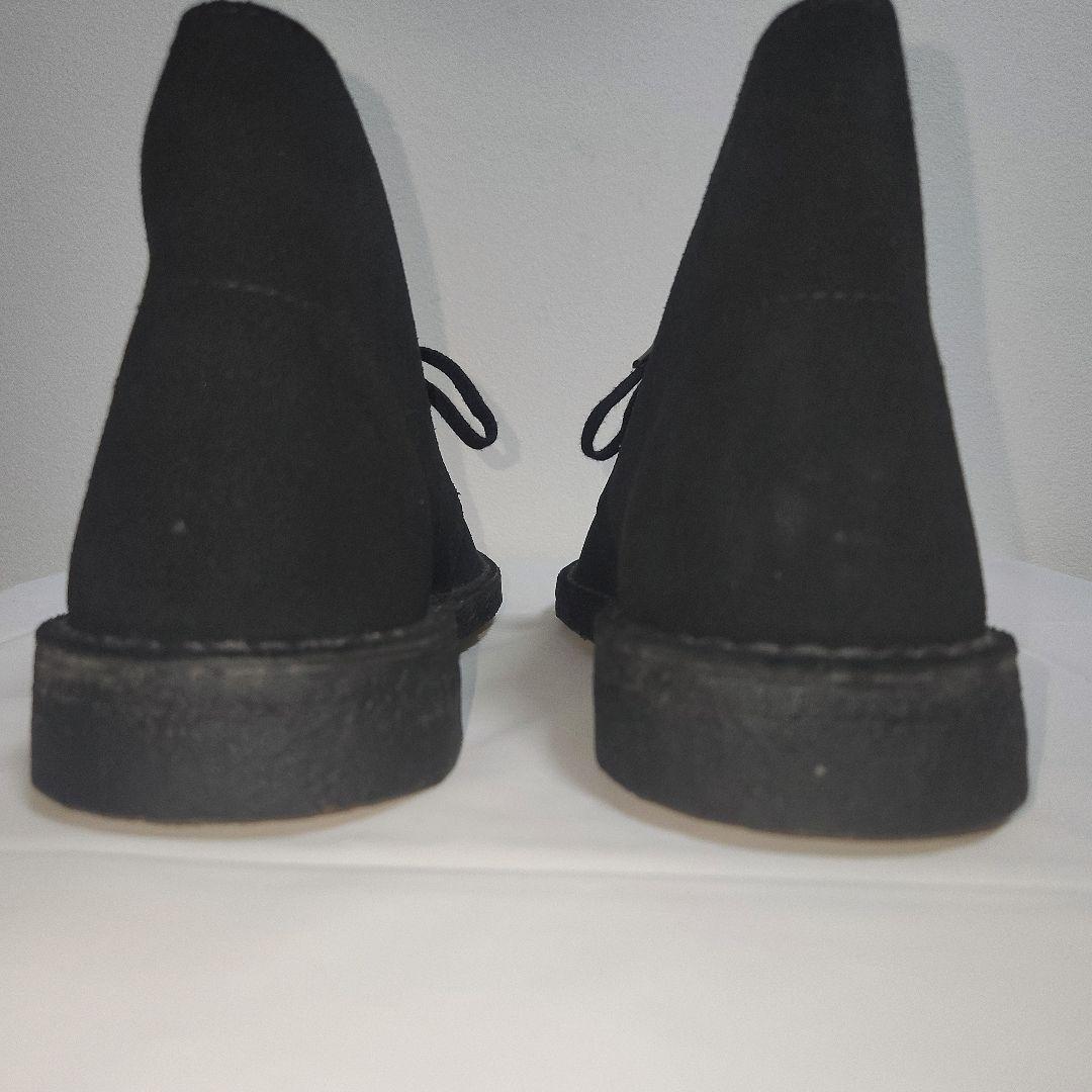 【美品】クラークス デザートブーツ スウェード ブラック 25.5