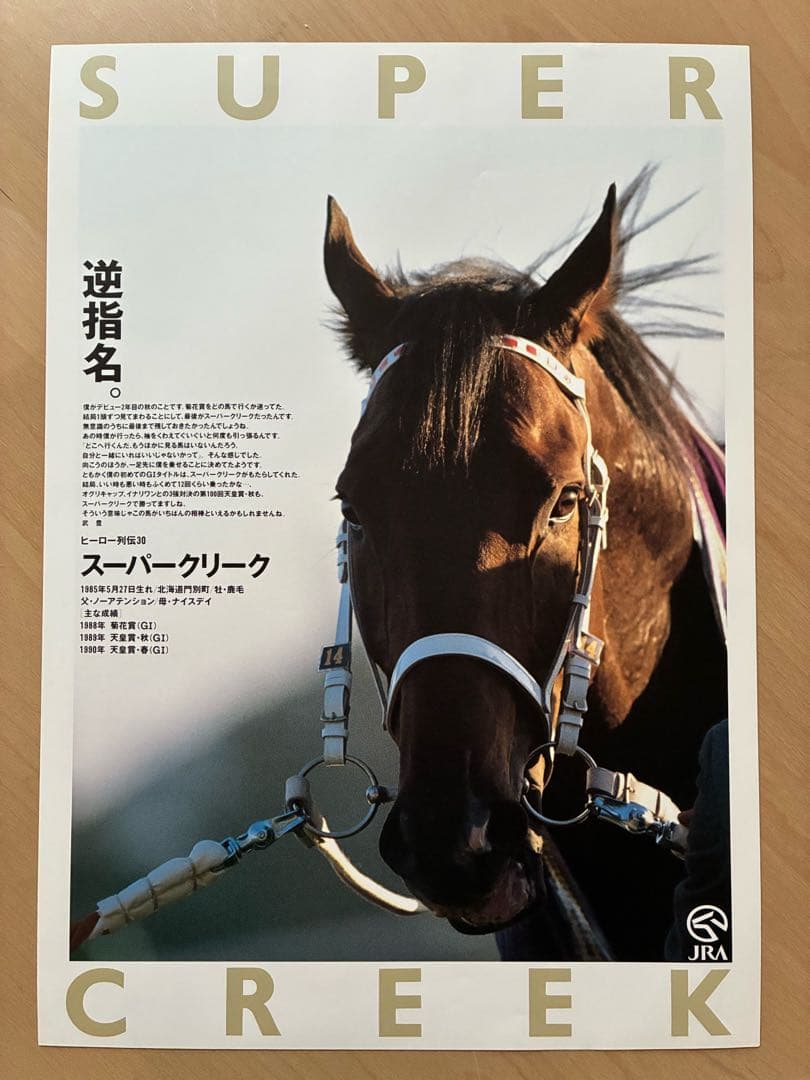 JRA ヒーロー列伝 NO.24〜31 ポスター オグリキャップ含む人気馬8枚 JRA
