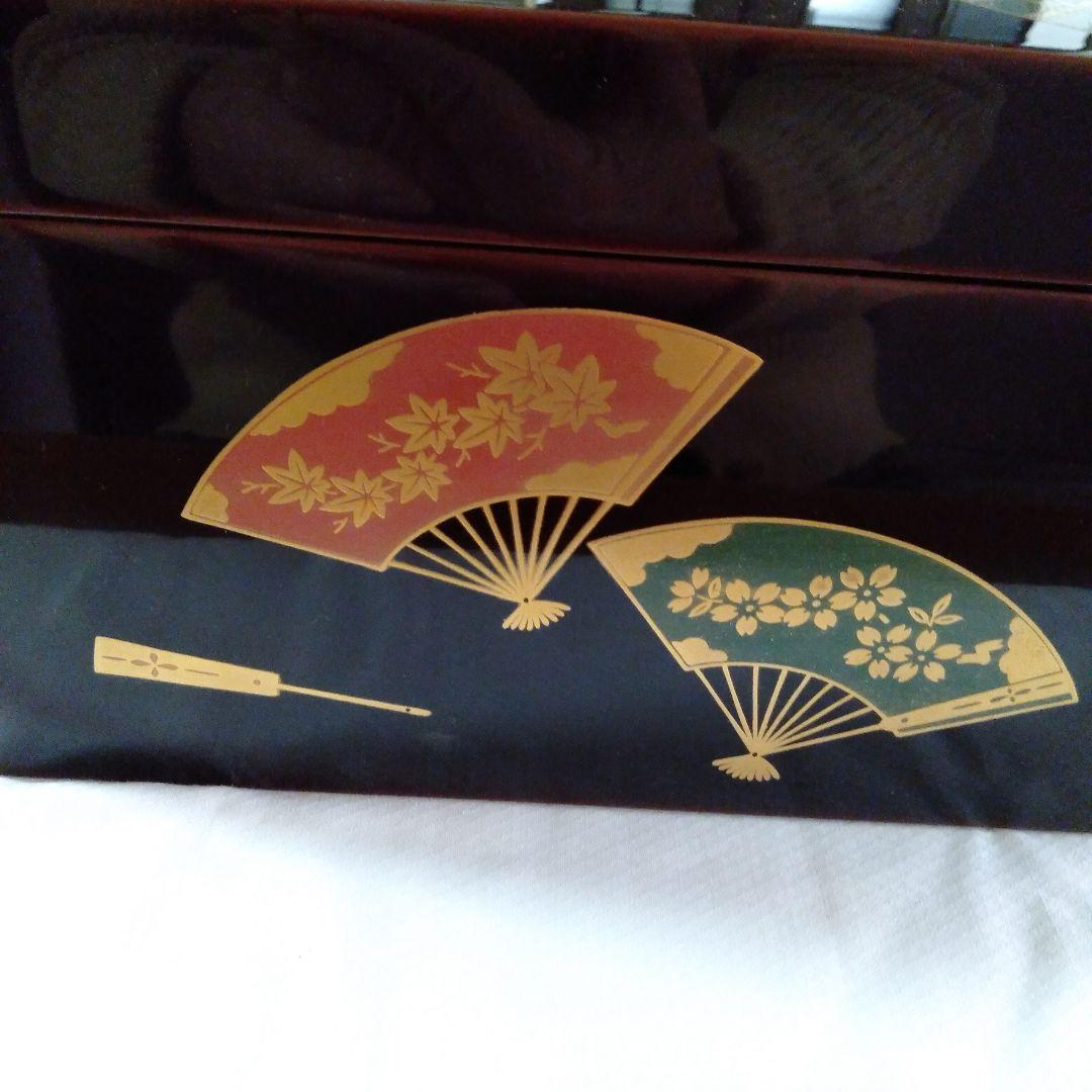 一考斎作 輪島塗扇面蒔絵 茶箱