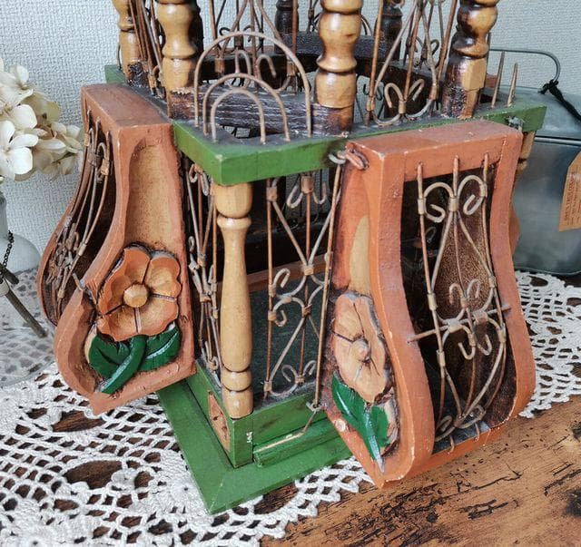 フランス アンティーク 鳥籠 バードゲージ ブロカント シャビー 19世紀