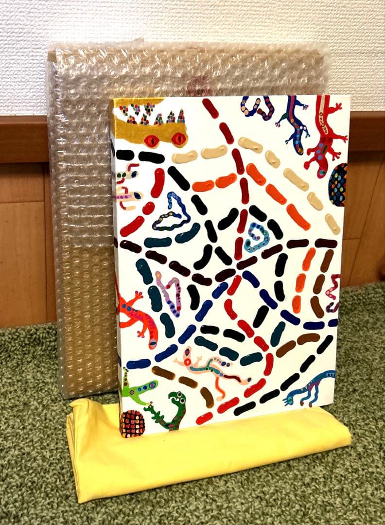 正規品）神木佐和子 4号 現代アート原画絵画検索用）バンクシー草間