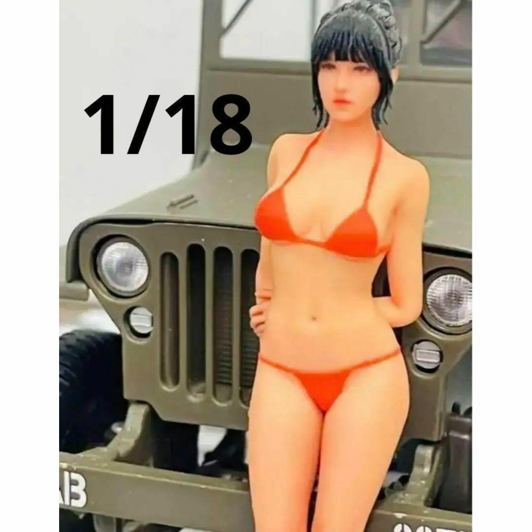 JOY2-RED 1/18★フィギュア★1/64より大★ミニカーに★ジオラマに