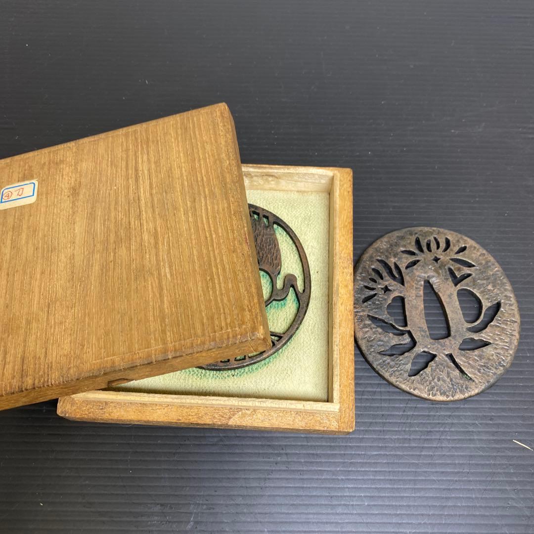 時代　刀鍔2点　90/128g 東さ7-1012③