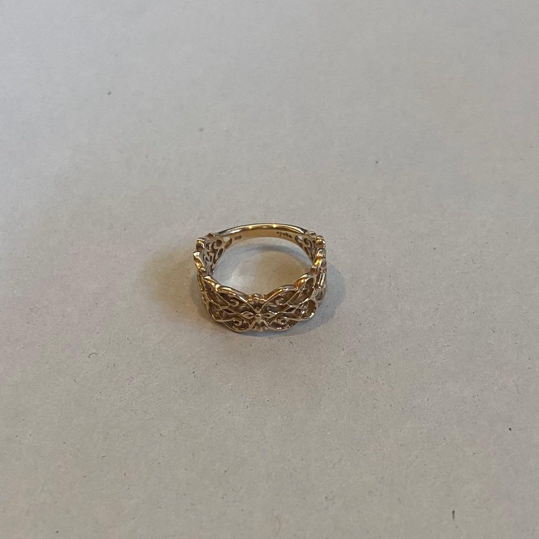 【agete】大人気　ピンキーリング　10k 透かしレース