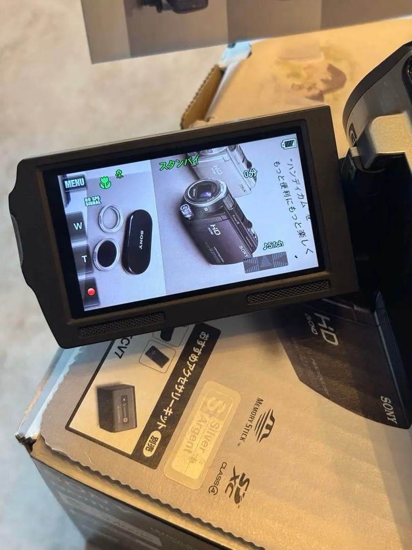 【美品】SONY HDR-CX560V ハンディカム ビデオカメラ シルバー