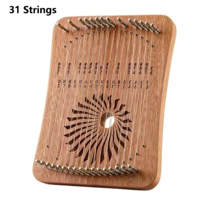 新品 ハーピカ 31弦 ポータブル ミニハープ harp 弦楽器 カリンバ