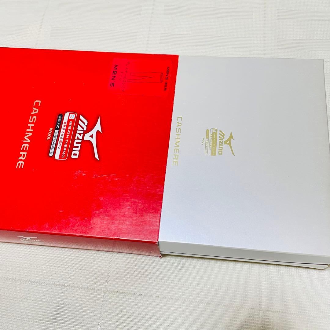 ミズノ　ブレスサーモ　カシミア　タイツ　メンズ　M カシミヤ　防寒