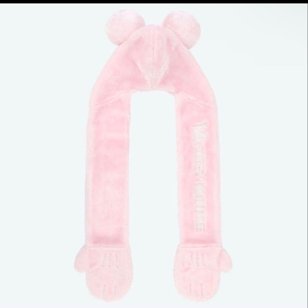 ディズニー マフラーキャップ ピンク - メルカリ