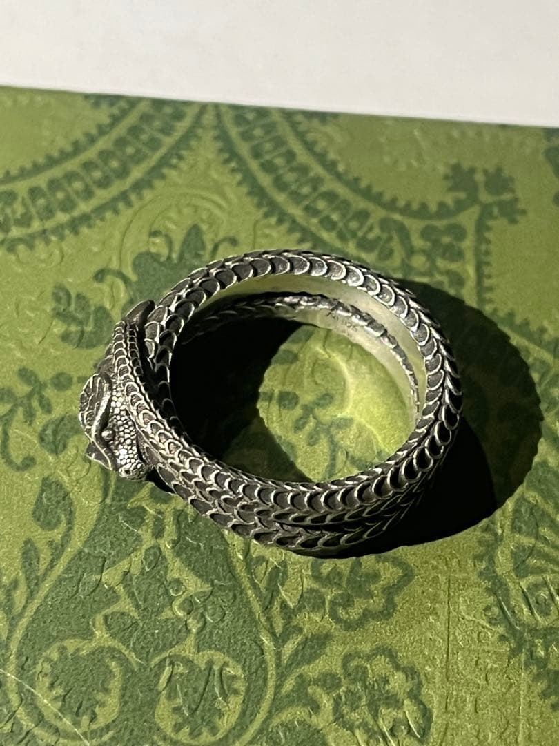 GUCCI グッチ スネークリング シルバー 指輪 メンズ 蛇 サイズ18