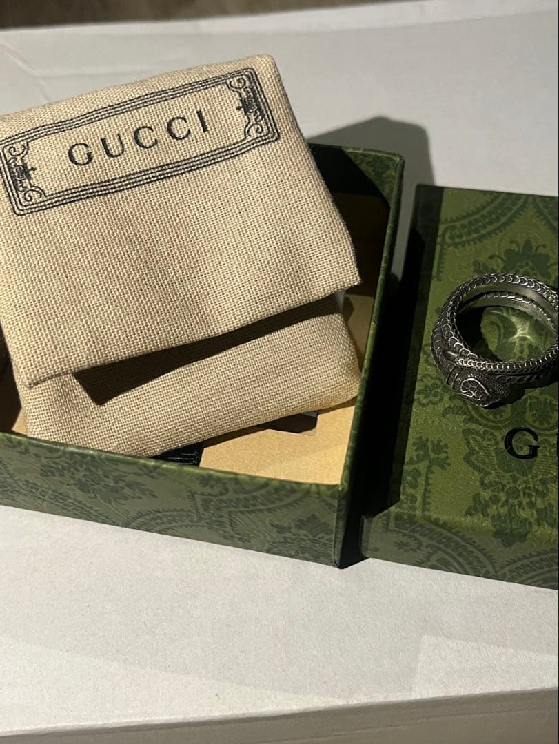 GUCCI グッチ スネークリング シルバー 指輪 メンズ 蛇 サイズ18