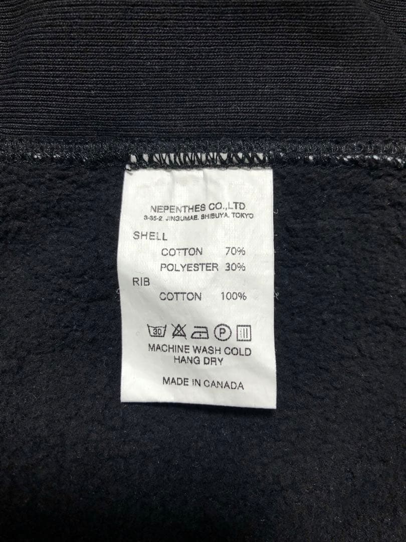 美品カナダ製 エンジニアード ガーメンツ スウェット パーカー チャコールグレー