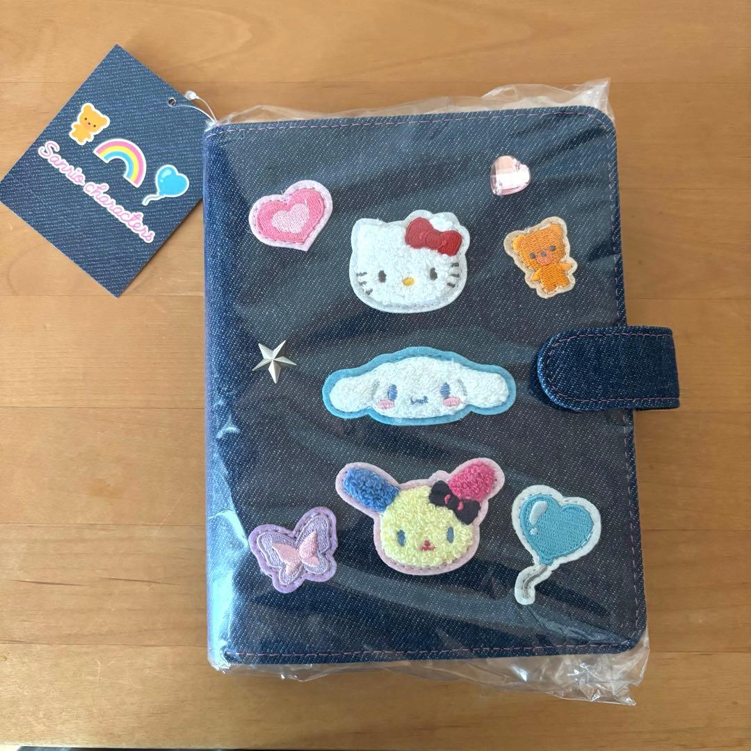 サンリオ デニムワッペン バインダー