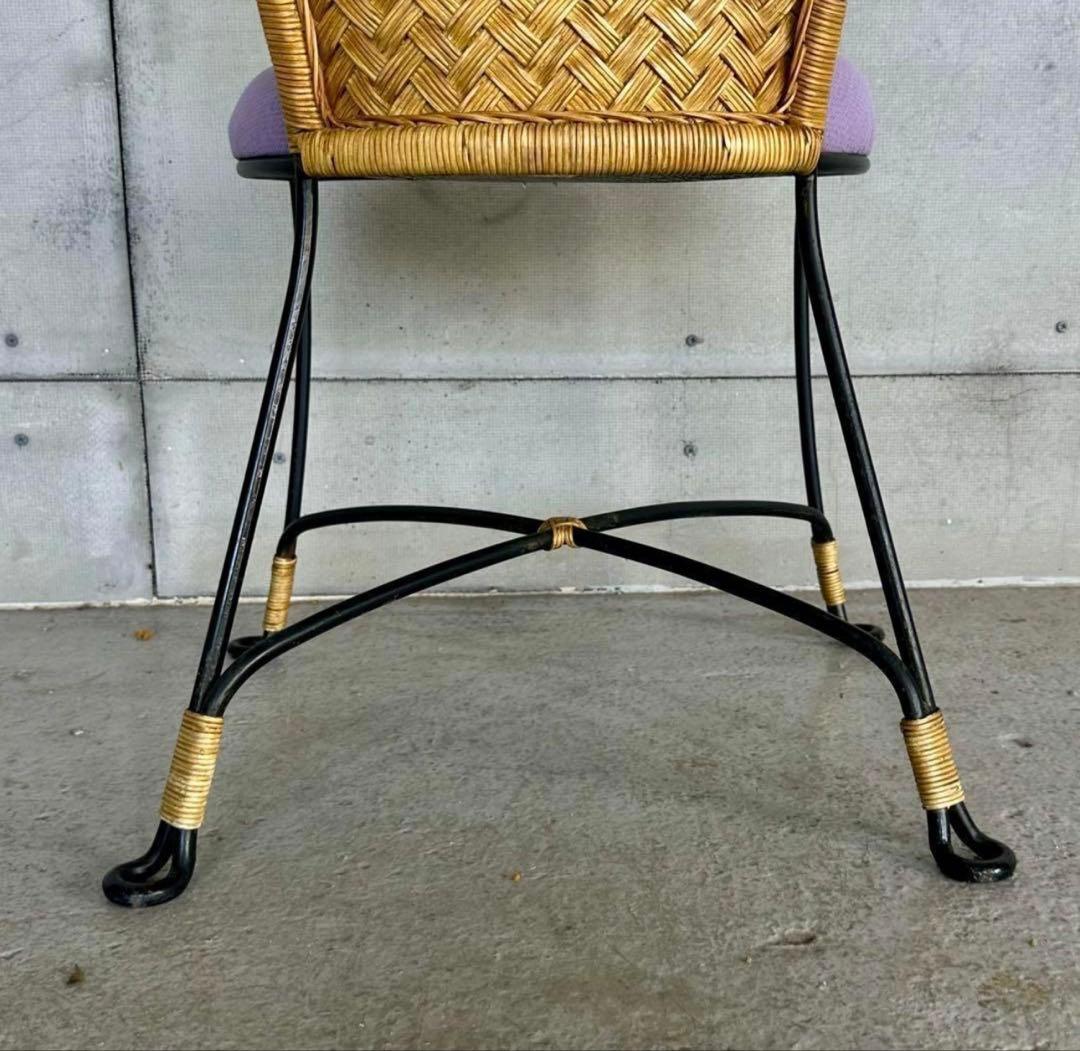 ✦レトロモダンの香り漂う✦ 《Oliver製 アイアンチェア》無骨×上品な佇まい