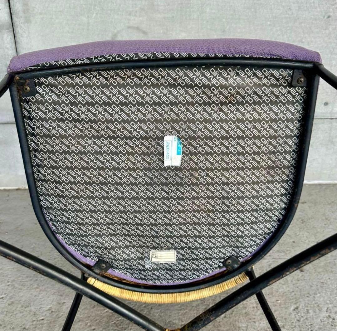 ✦レトロモダンの香り漂う✦ 《Oliver製 アイアンチェア》無骨×上品な佇まい