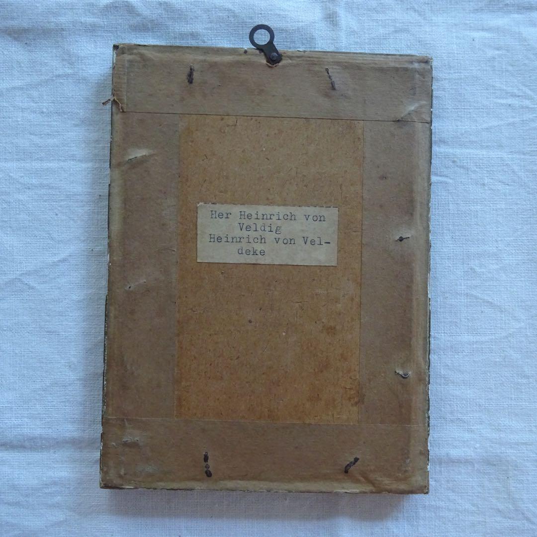 アンティーク 額 フレーム ブロカント 蚤の市 マネッセ写本 ホーリーカード